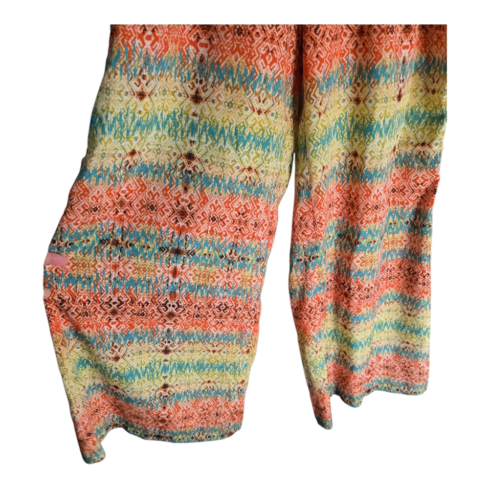 Cato Multi Colored Smocked Wide Leg Pants - Picture 2 of 3